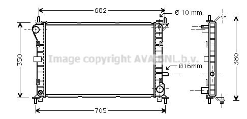 AVA QUALITY COOLING Radiaator,mootorijahutus FDA2264